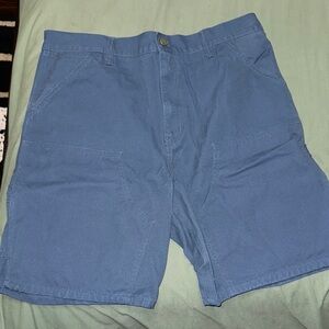 Blue Carhartt WIP Double knee shorts